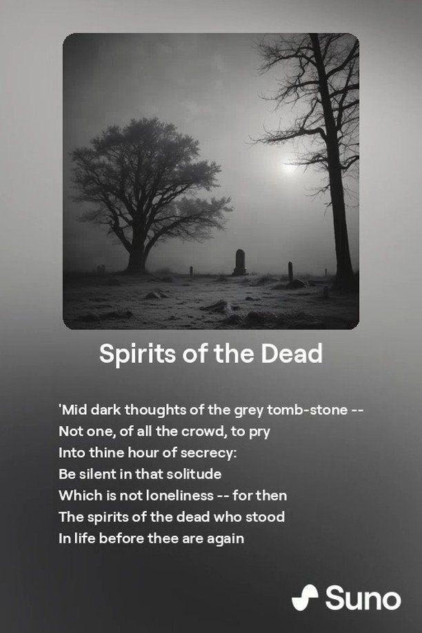 Haunting melodies meet Poe's timeless verses in our latest track.  Let the Spiri