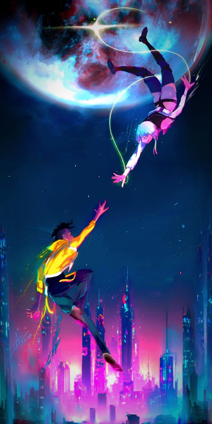 cyberpunk anime wallpaper