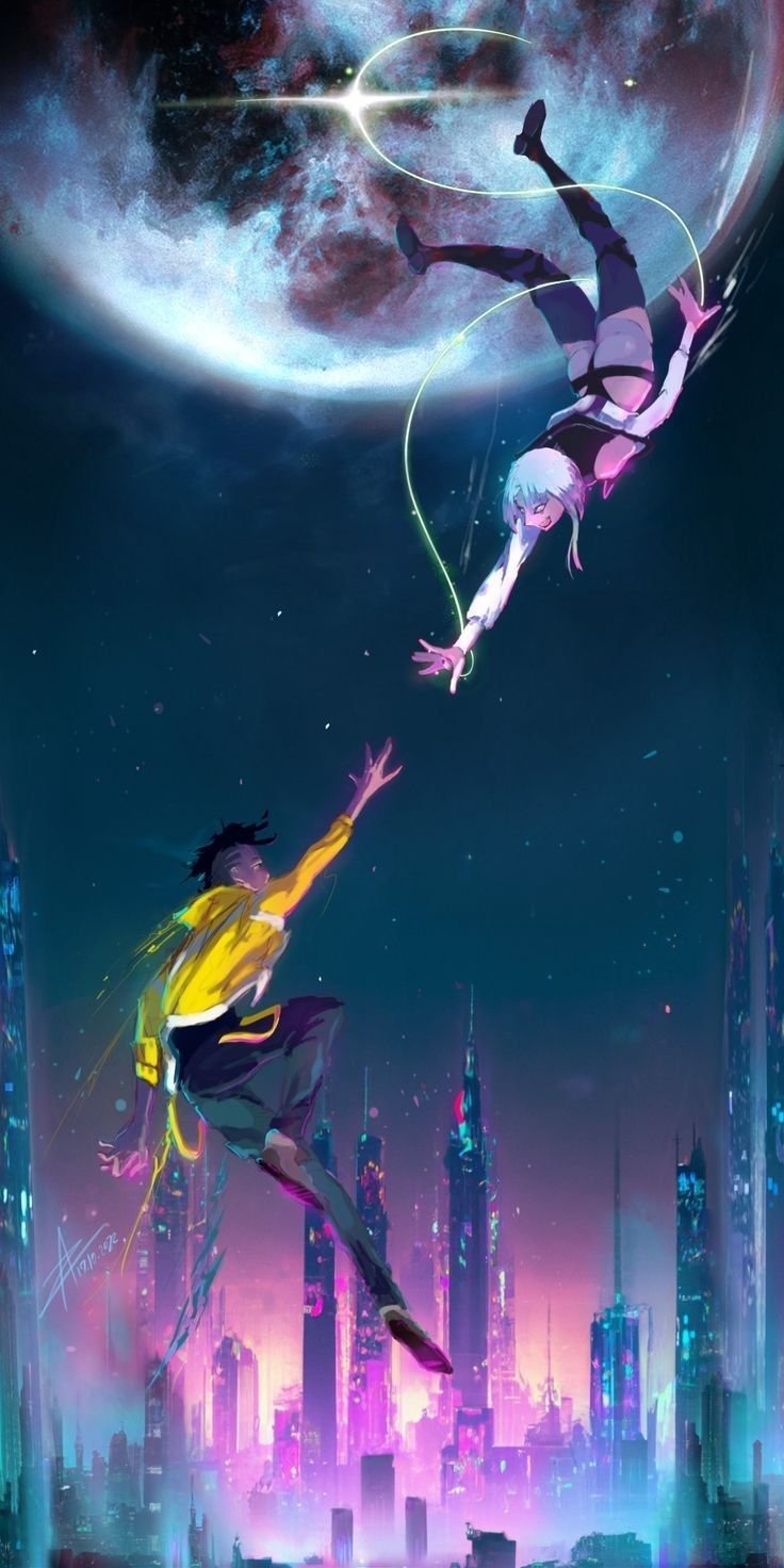 cyberpunk anime wallpaper