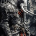 Immersed in a dark, cinematic soundscape, these animated warriors hold a stare t