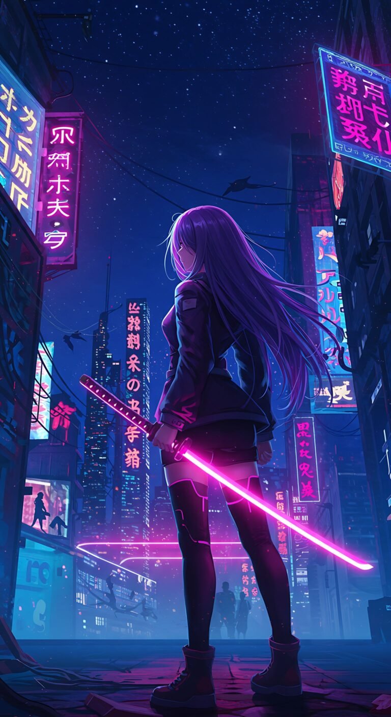 cyberpunk anime wallpaper