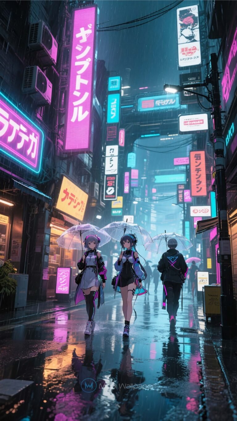 cyberpunk anime wallpaper