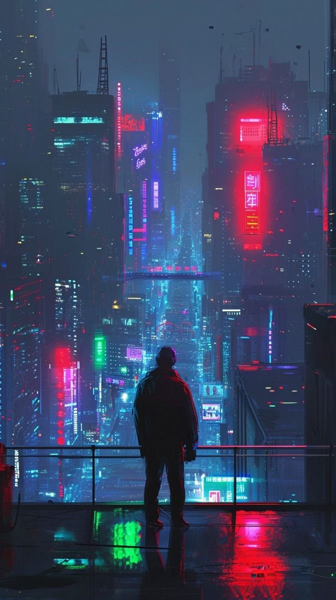 cyberpunk anime wallpaper