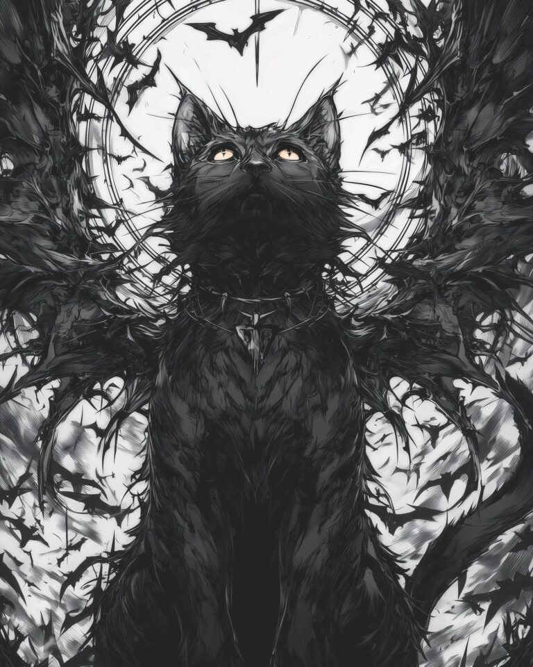 Eyes like embers. Shadows like whispers. Guardians of the threshold between real