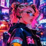 cyberpunk anime wallpaper