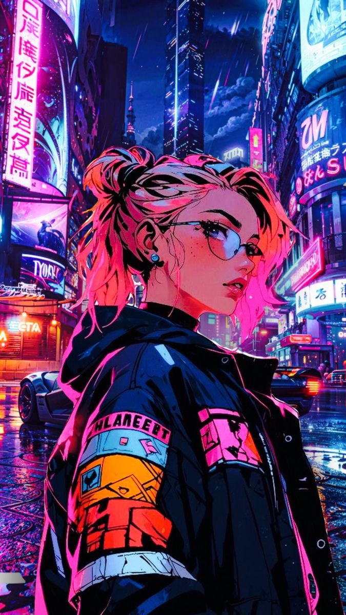 cyberpunk anime wallpaper