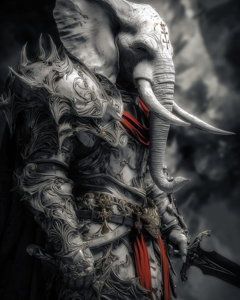Wisdom forged in war. Strength bound by honor. The Elephant King stands not for