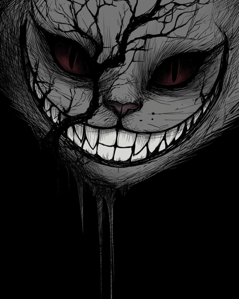 Grin wide enough and no one notices the madness behind it. This isn’t Wonderland