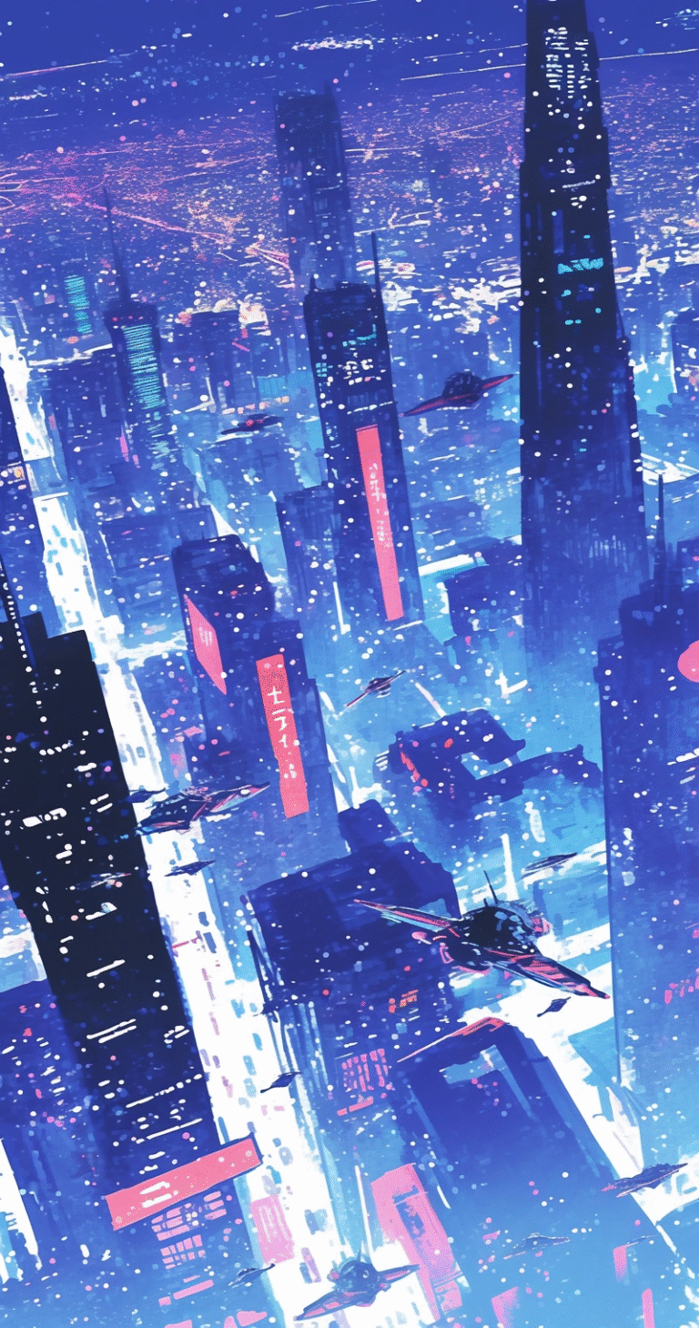 cyberpunk anime wallpaper