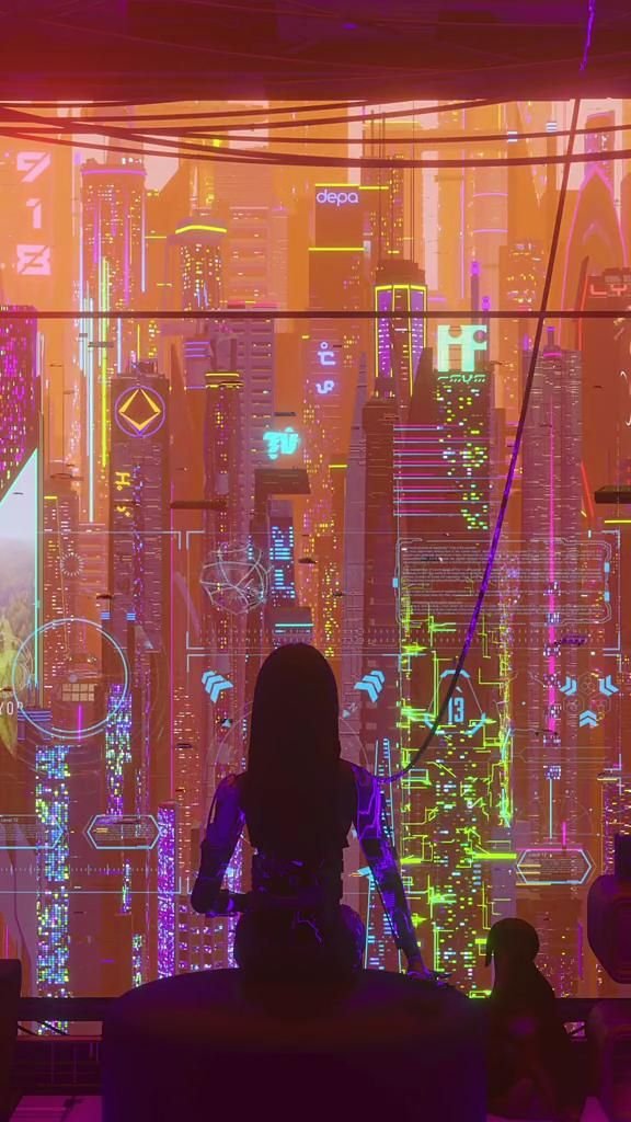 cyberpunk anime wallpaper