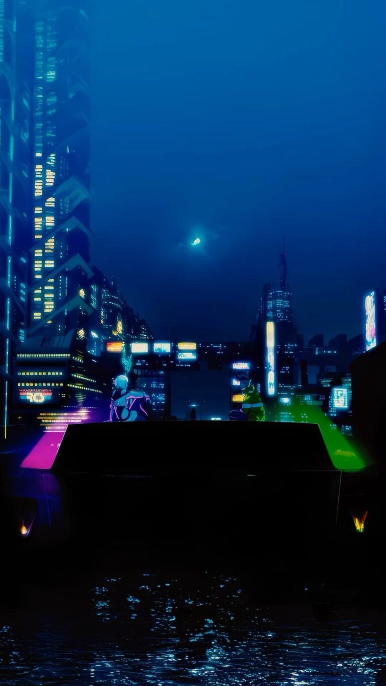 cyberpunk anime wallpaper