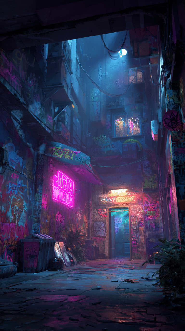 cyberpunk anime wallpaper