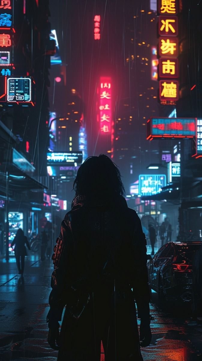 cyberpunk anime wallpaper