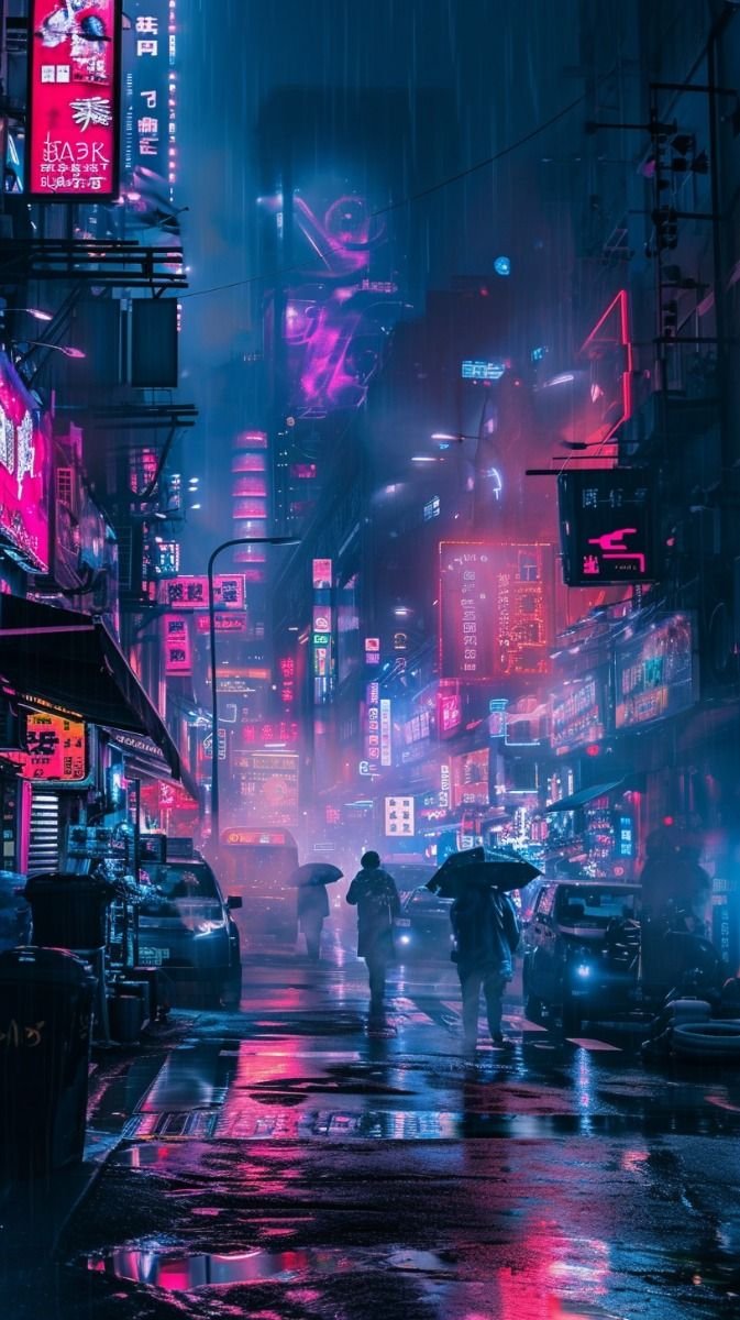 cyberpunk anime wallpaper
