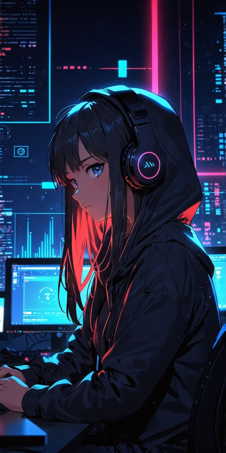 cyberpunk anime wallpaper