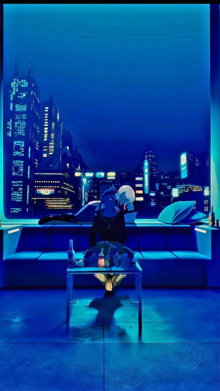 cyberpunk anime wallpaper