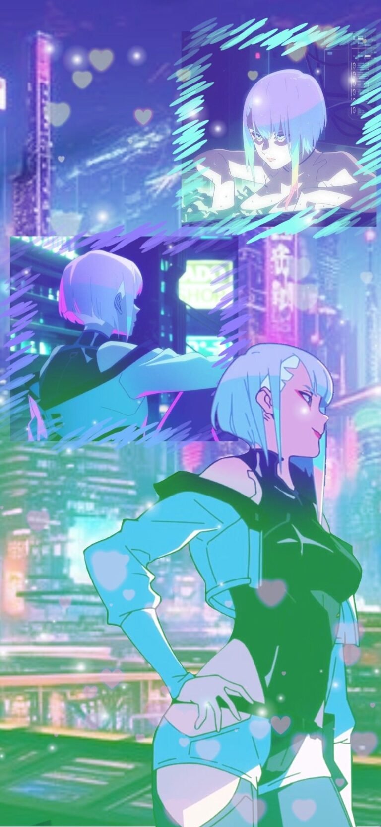 cyberpunk anime wallpaper
