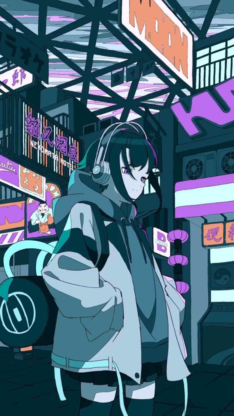 cyberpunk anime wallpaper