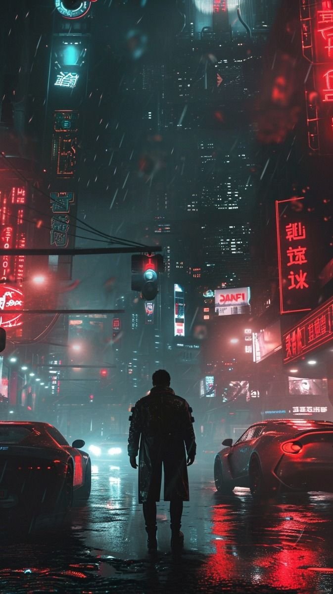 cyberpunk anime wallpaper