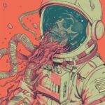 "Lost in space, where nightmares bloom and cosmic horrors take hold—otherworldly