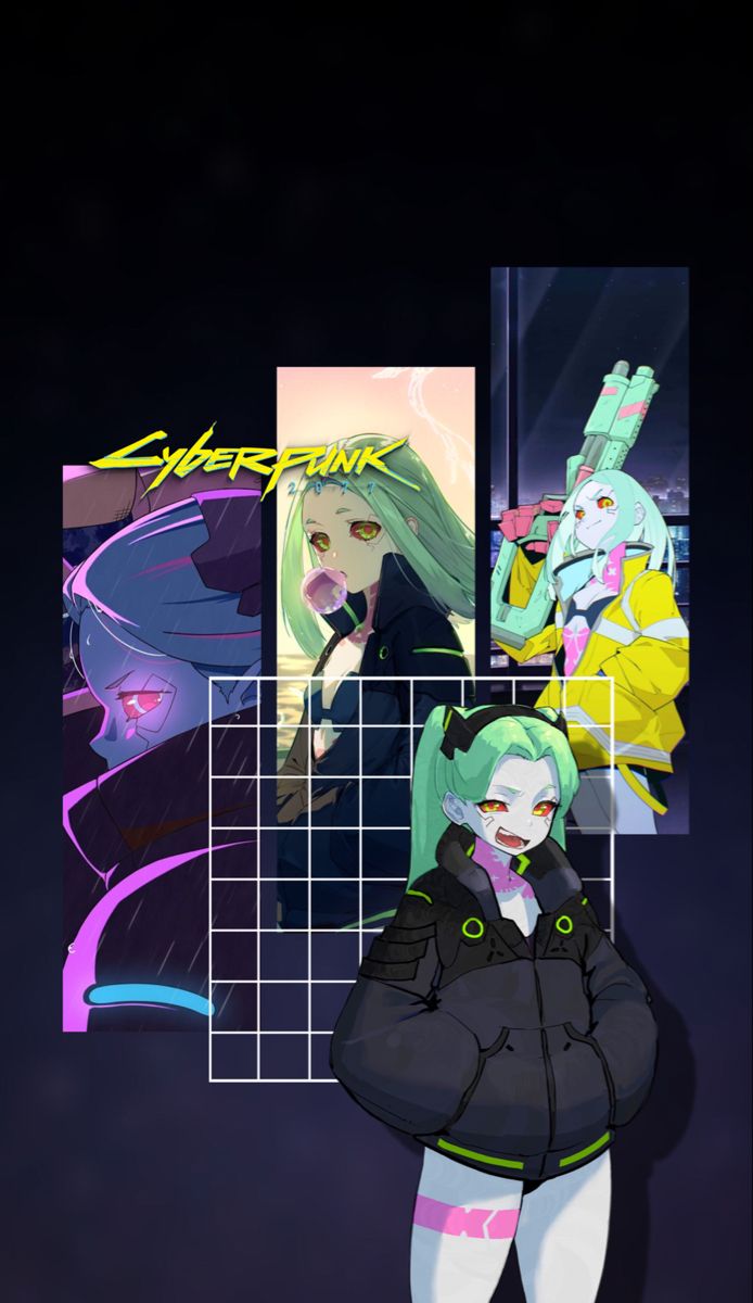 cyberpunk anime wallpaper