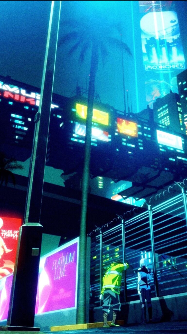 cyberpunk anime wallpaper