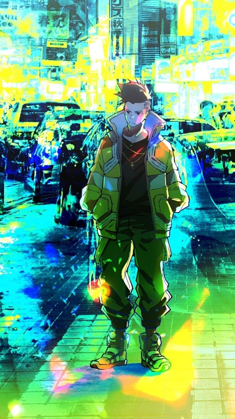 cyberpunk anime wallpaper