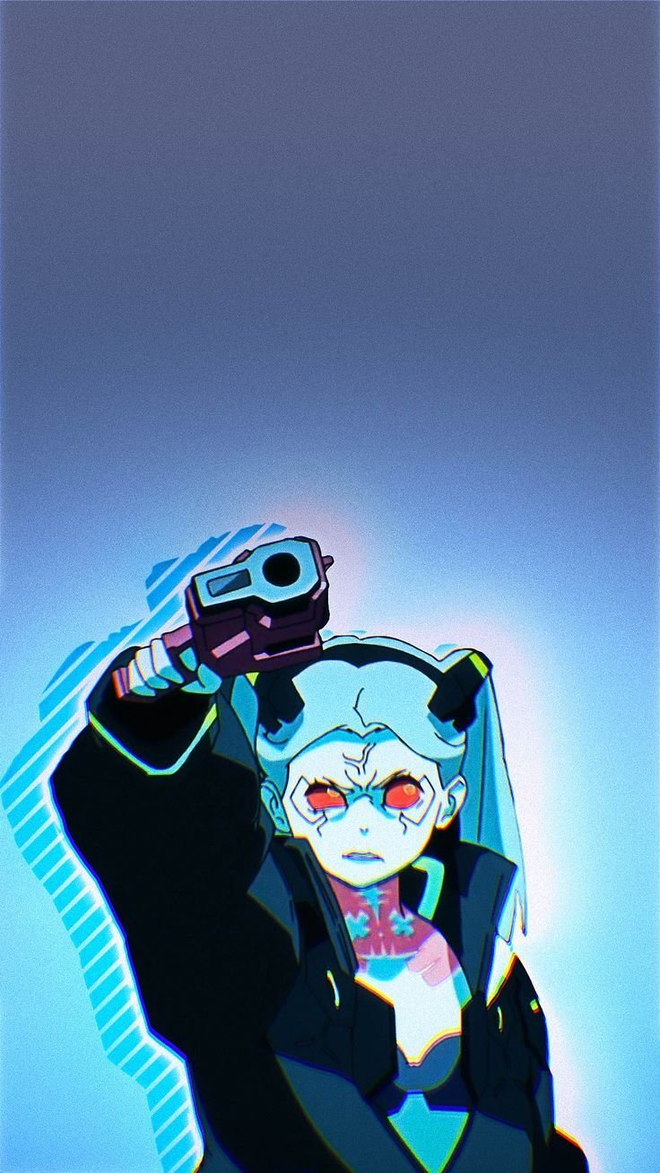 cyberpunk anime wallpaper