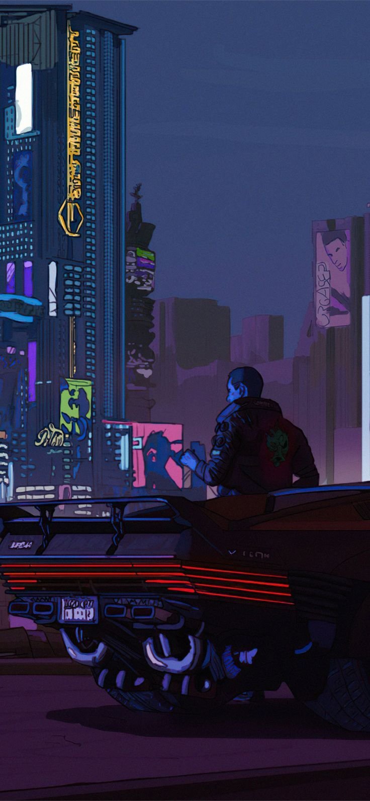 cyberpunk anime wallpaper