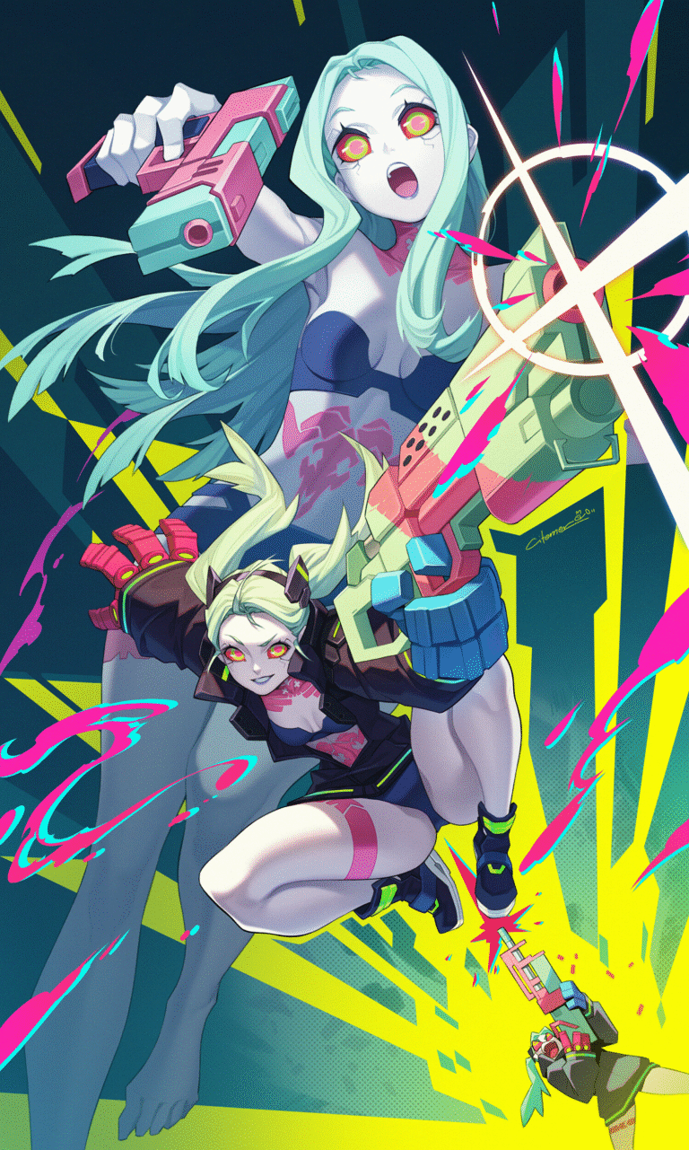 cyberpunk anime wallpaper