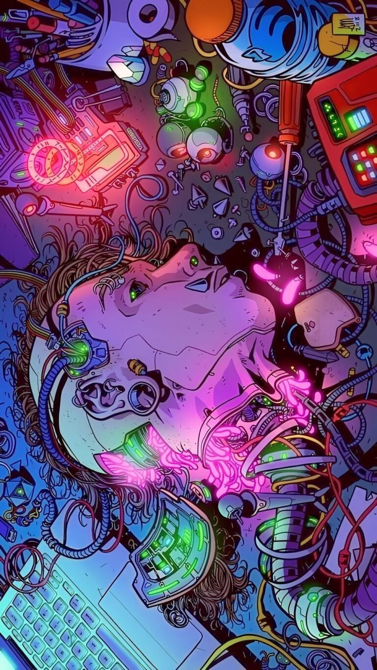 cyberpunk anime wallpaper