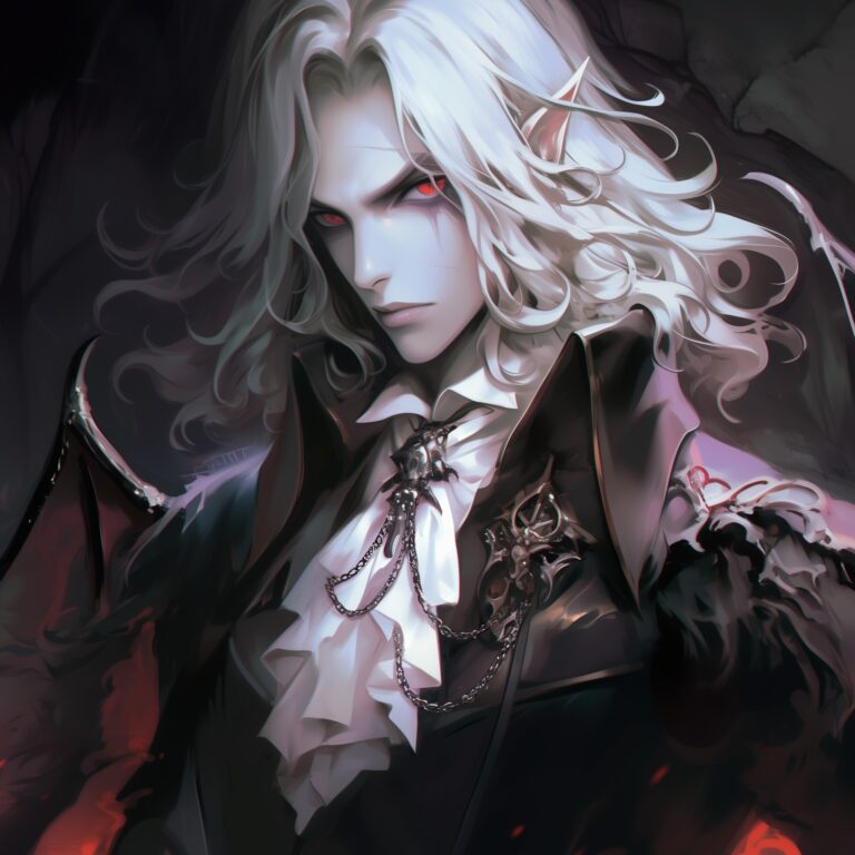 Embrace the night with these captivating vampire lords, draped in darkness and e