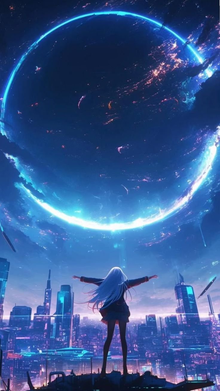 cyberpunk anime wallpaper