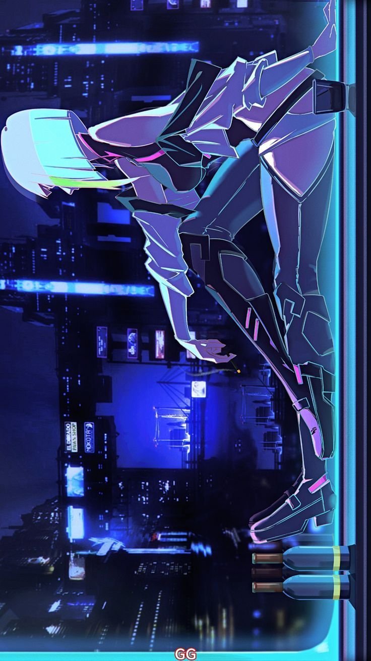 cyberpunk anime wallpaper