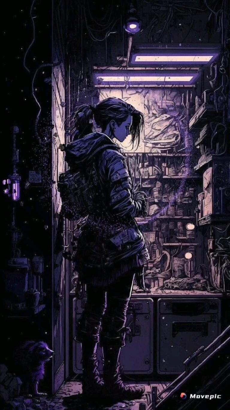cyberpunk anime wallpaper
