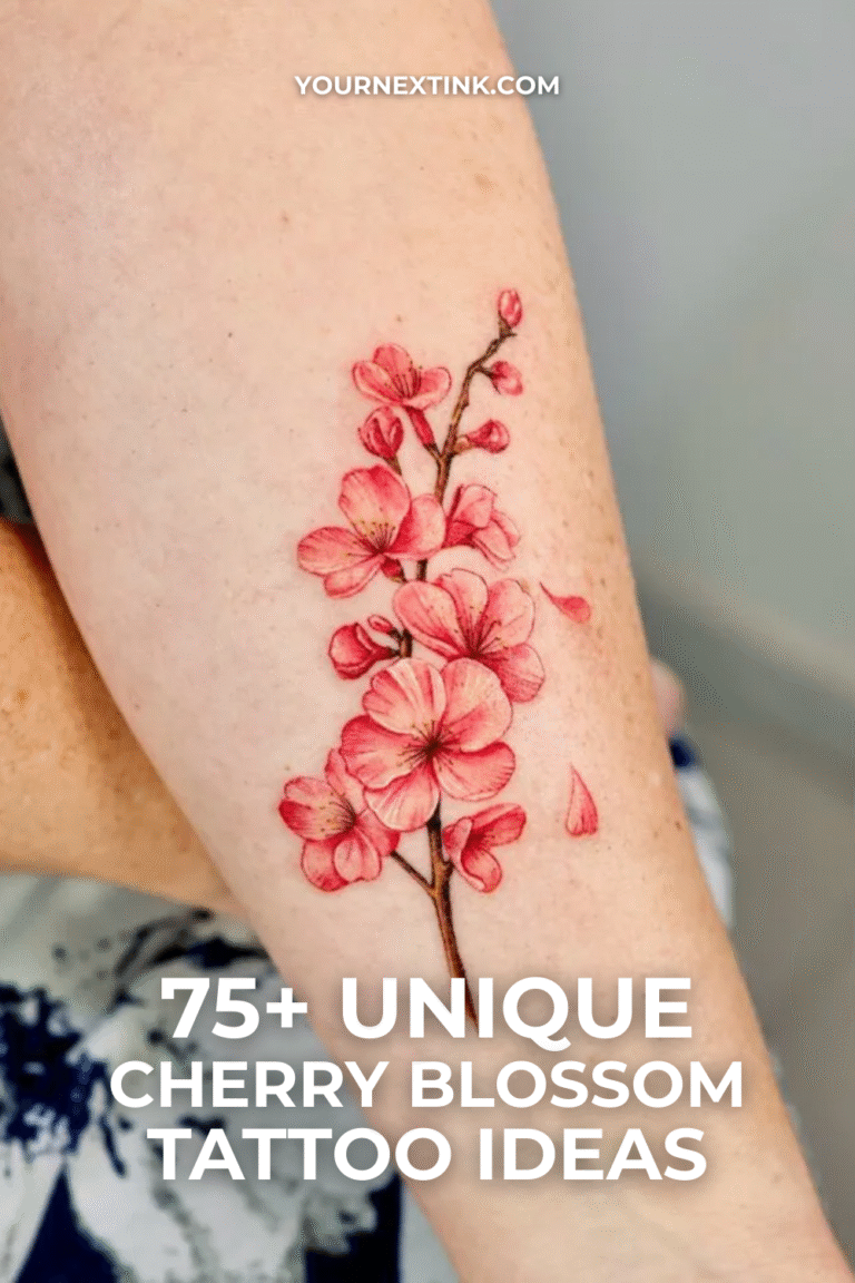 cherry blossom tattoos for women