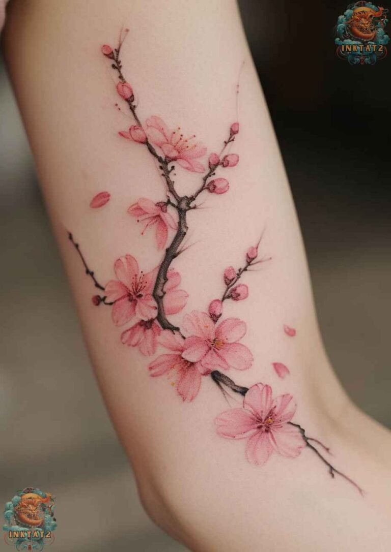 cherry blossom tattoos for women
