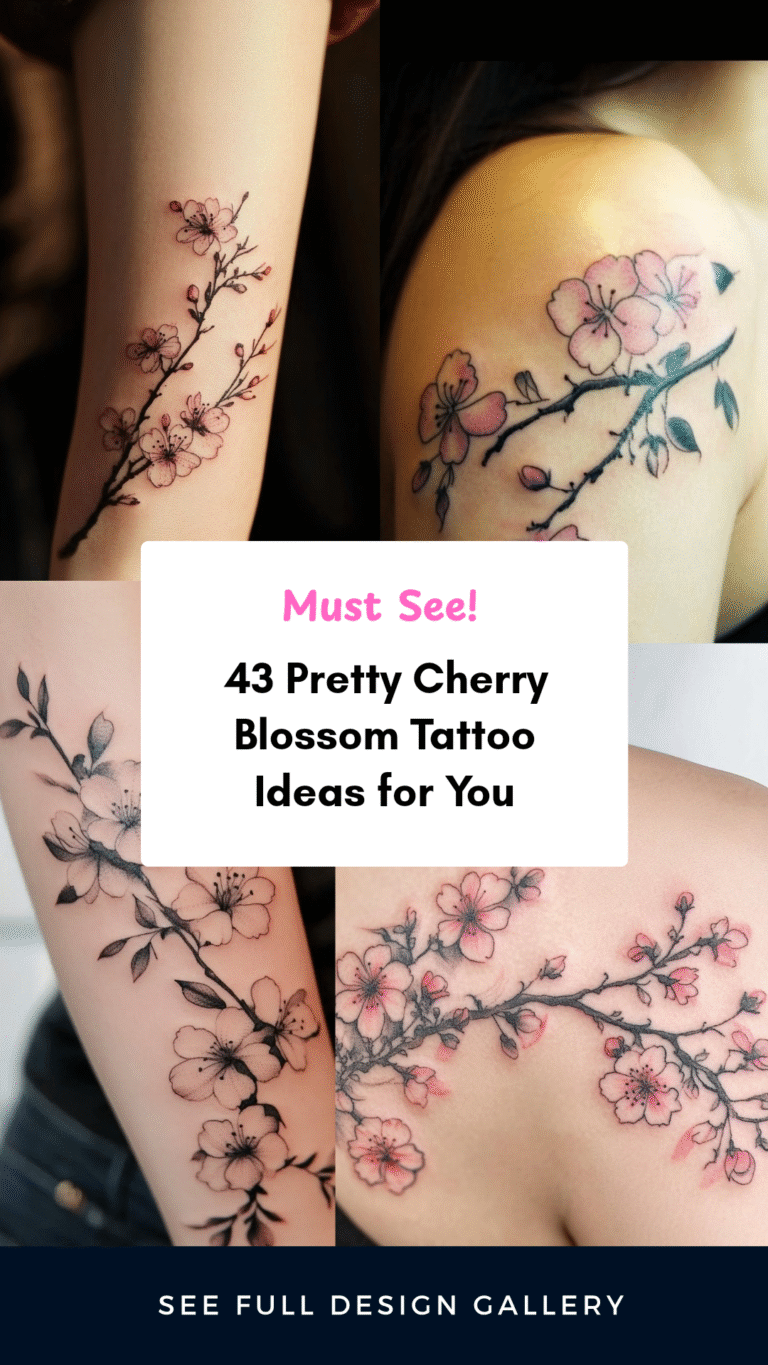 cherry blossom tattoos for women