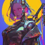Step into the neon dreamscape of a cyberpunk future where reality blurs with ima