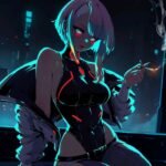 cyberpunk anime wallpaper