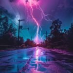 Electric skies and vibrant storms!  Witness the beauty of nature's raw power in