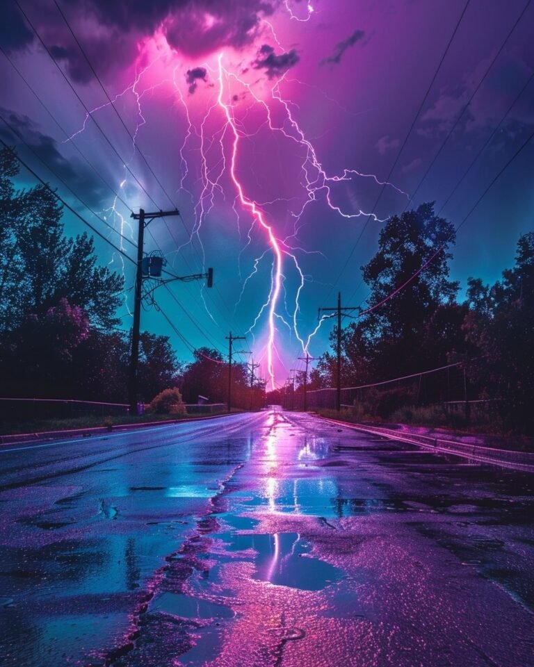 Electric skies and vibrant storms! Witness the beauty of nature's raw power in