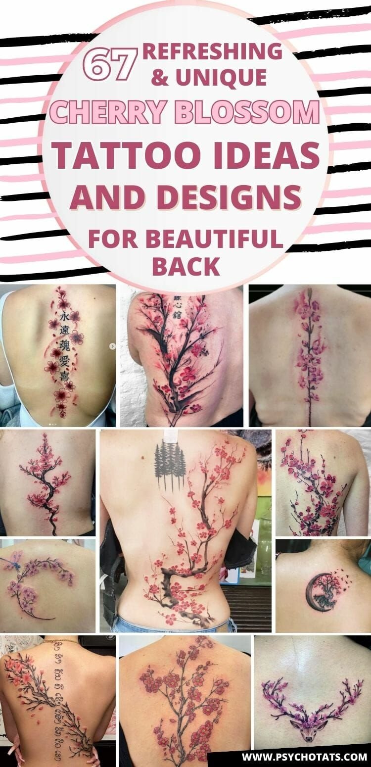 cherry blossom tattoos for women