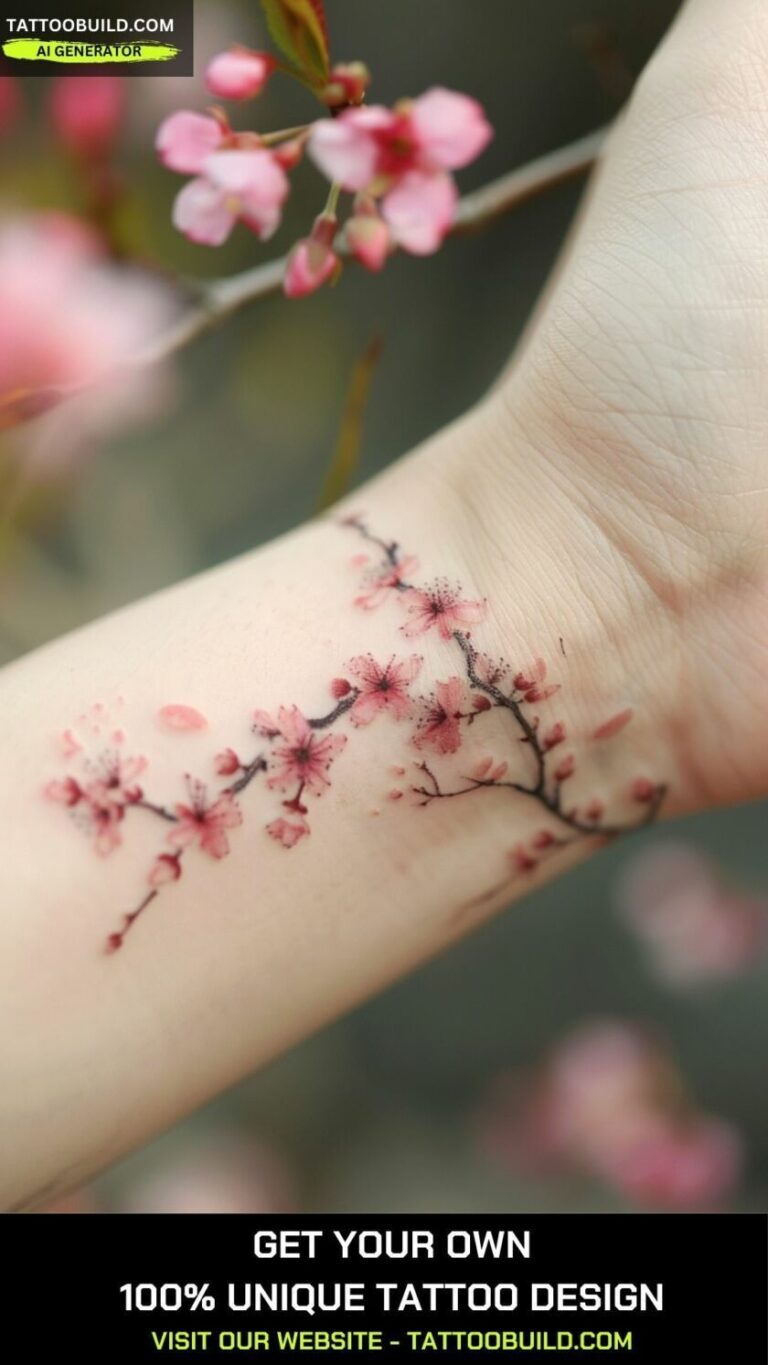 cherry blossom tattoos for women