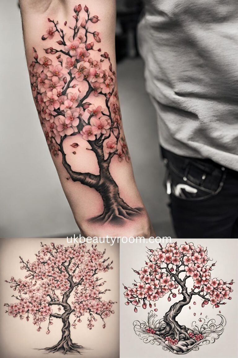 cherry blossom tattoos for women