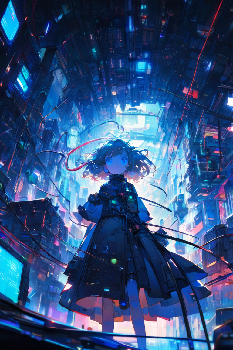 cyberpunk anime wallpaper