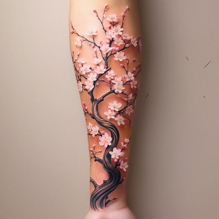 17+ Cute Japanese Blossom Tree Tattoo for a Stunning Arm Design - hub ...