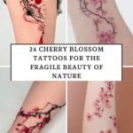 cherry blossom tattoos for women