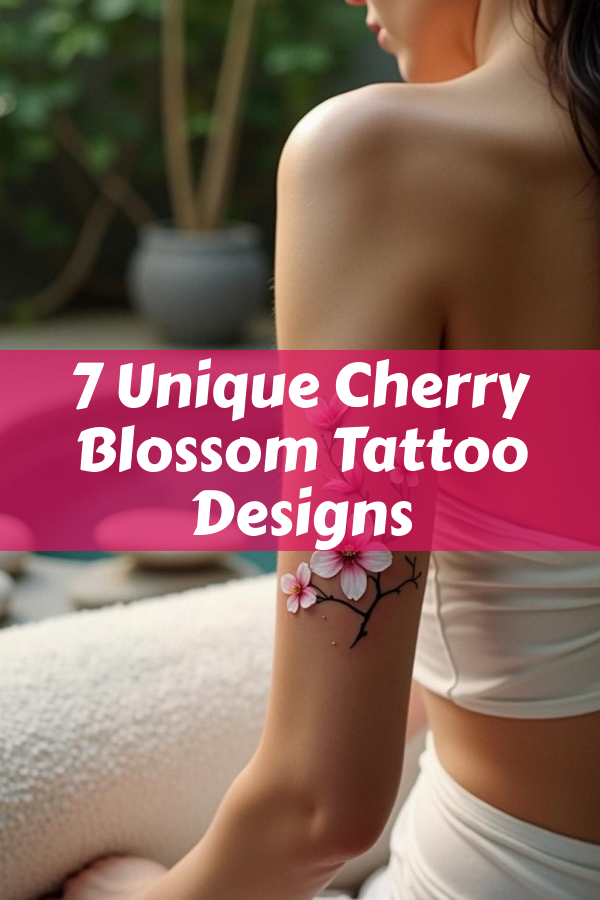 cherry blossom tattoos for women