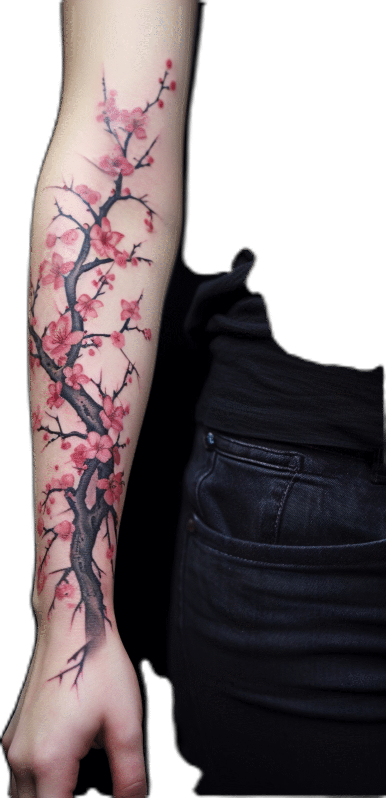 cherry blossom tattoos for women